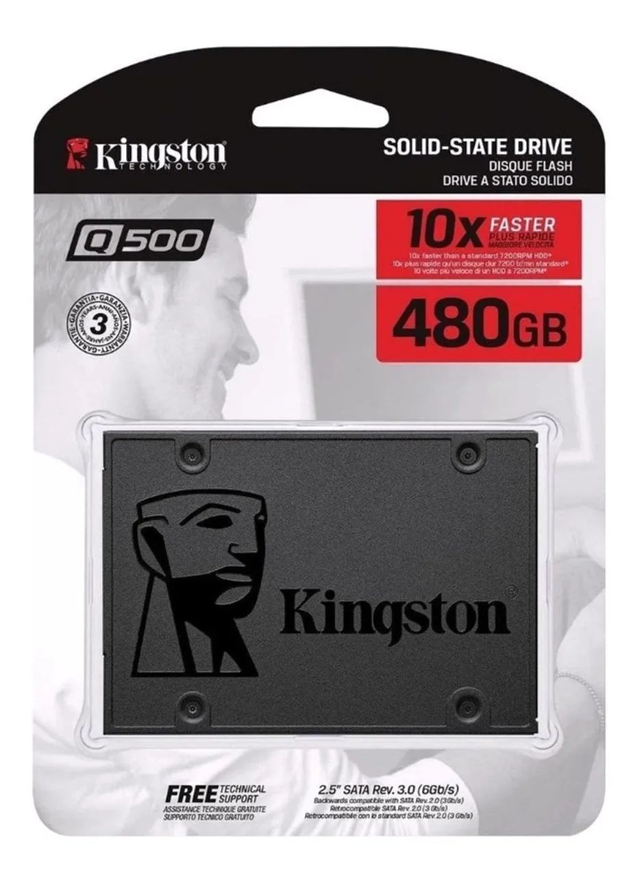ssd kingston 480gb série a400 sata iii 2,5 polegadas  - Foto 3