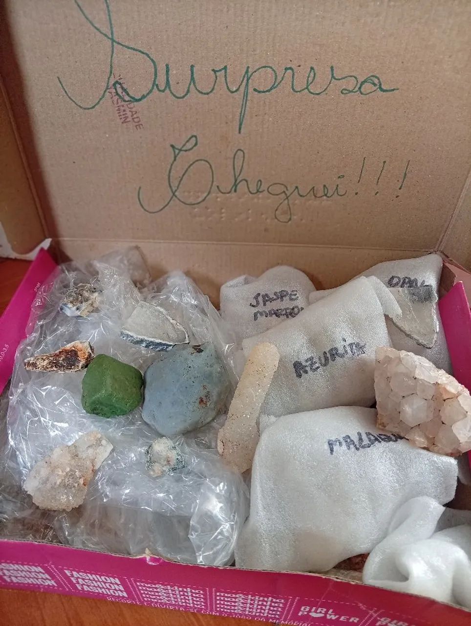 Caixa misteriosa contendo 2kg de drusas e cristais - Foto 5