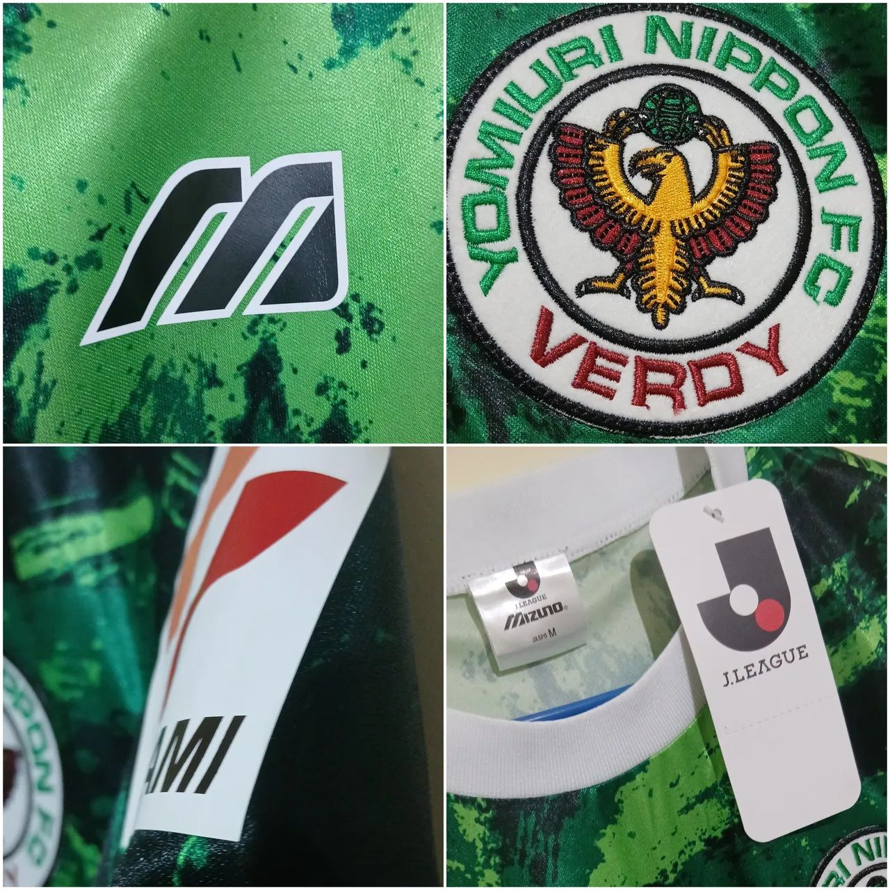 Camisa Verdy Kawasaki Tokyo 1994/1995 J League Home ou Away Década