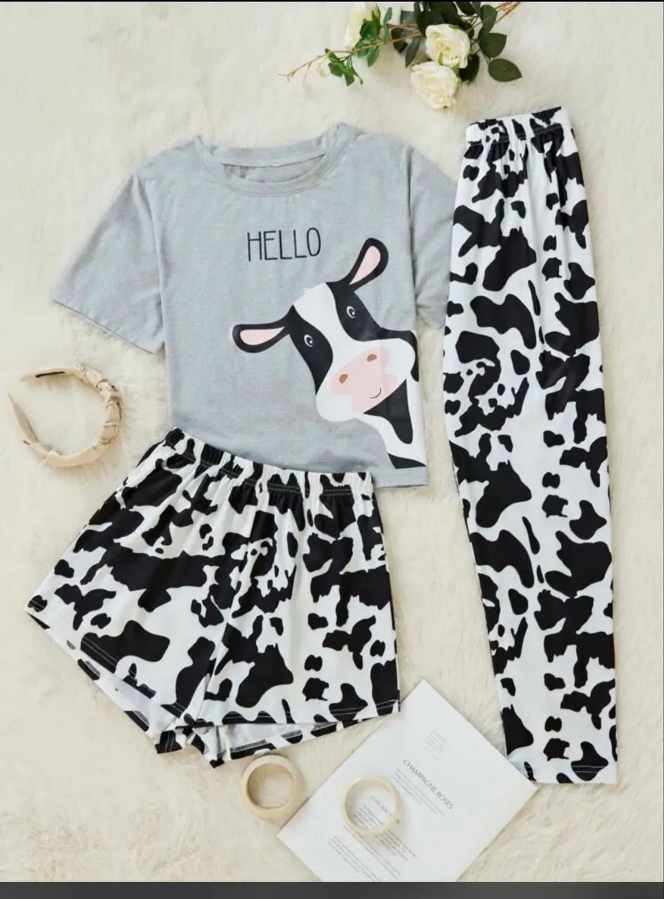 Pijama de vaca,só o short 