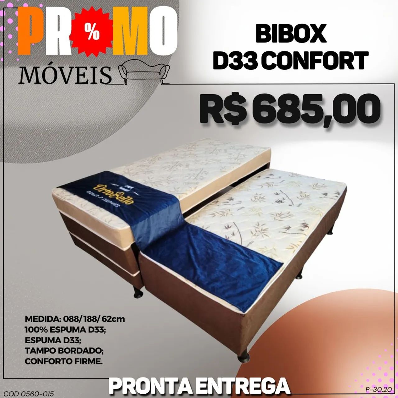 Cama Box de casal com detalhe floral - Foto 4