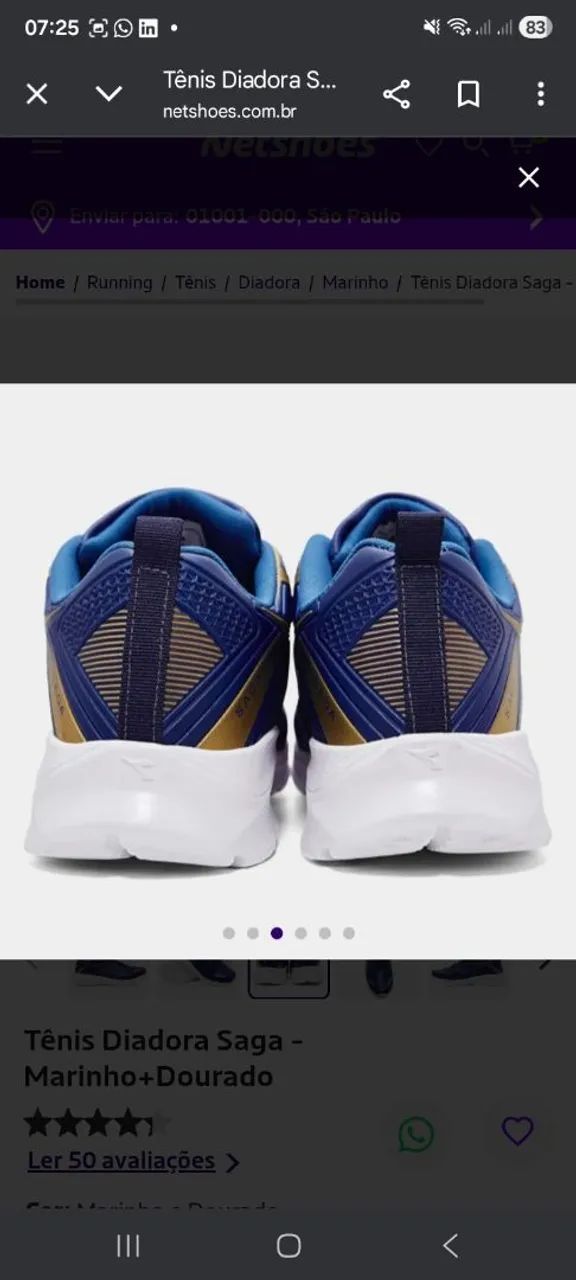 Tênis Diadora Saga N° 42 - Foto 4