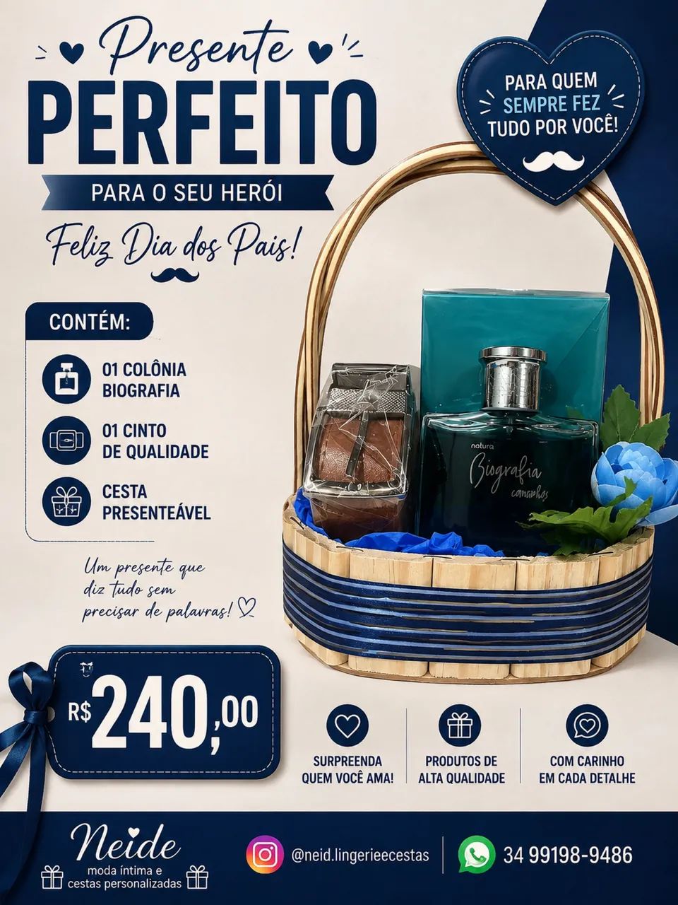 Presentes dia dos pais 