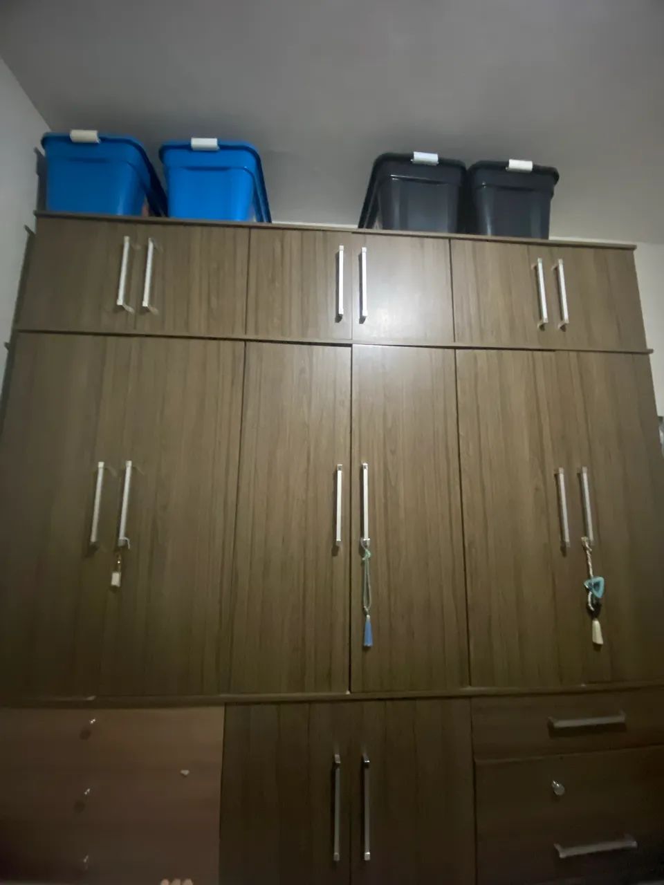Guarda-roupa marrom 2,45x2,35 - Foto 2