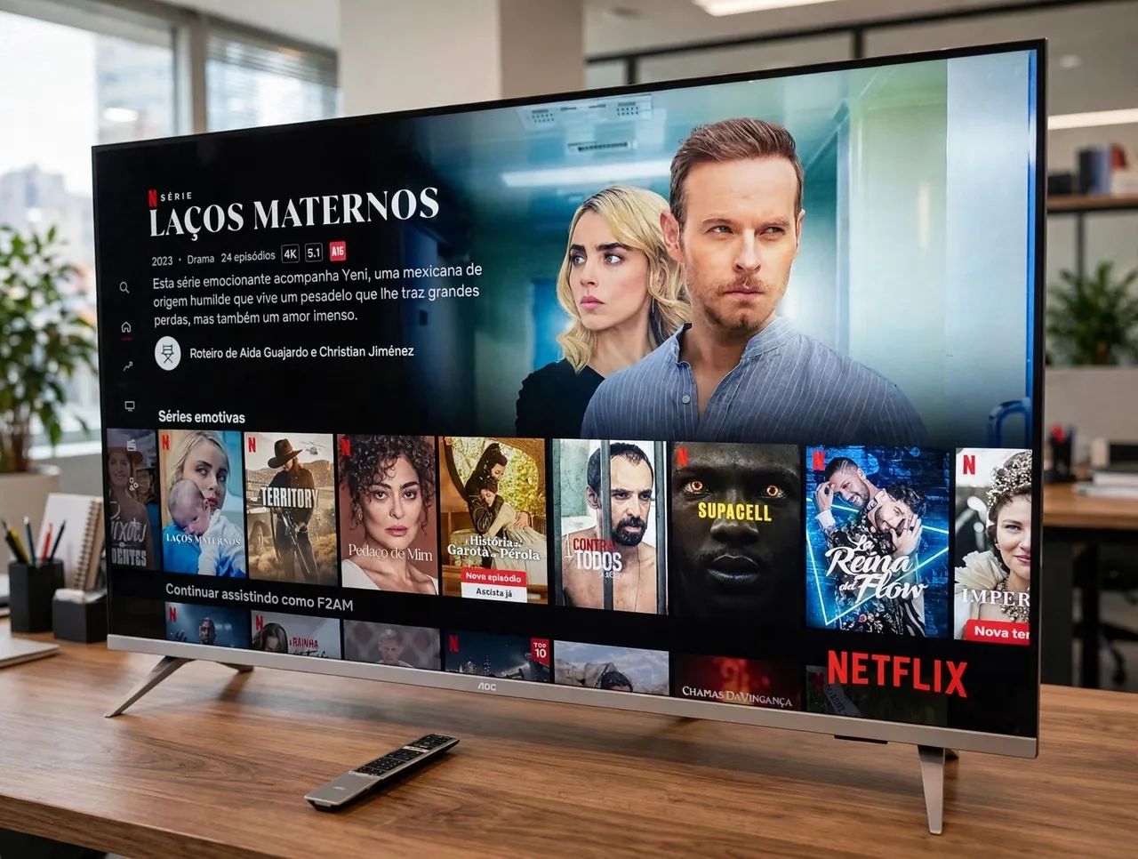 Smart tv de 50 pol 4k Android 