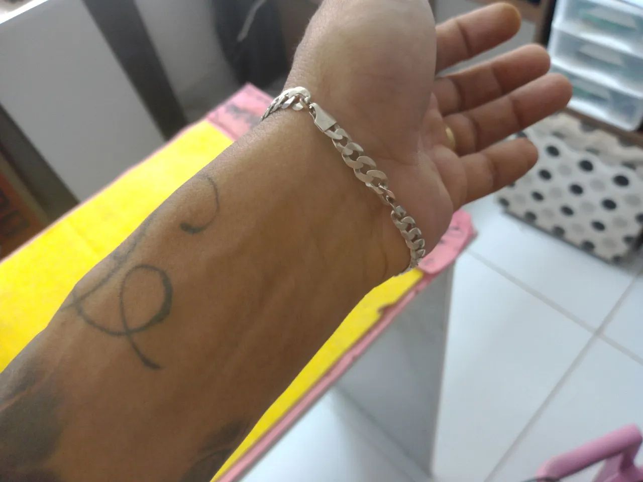 PULSEIRA DE PRATA 6MM - Foto 3