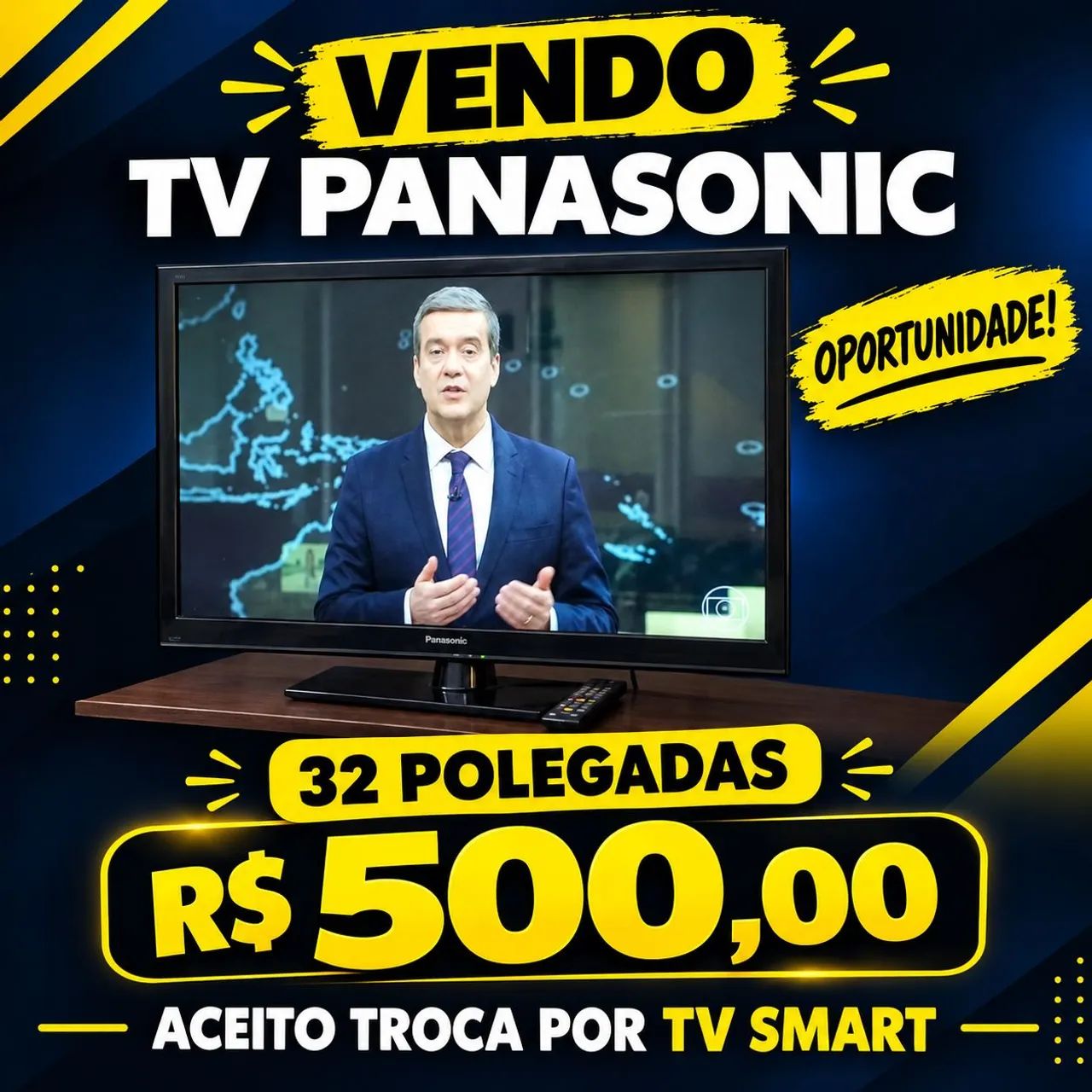 Vendo Tv Panasonic nao é Smart