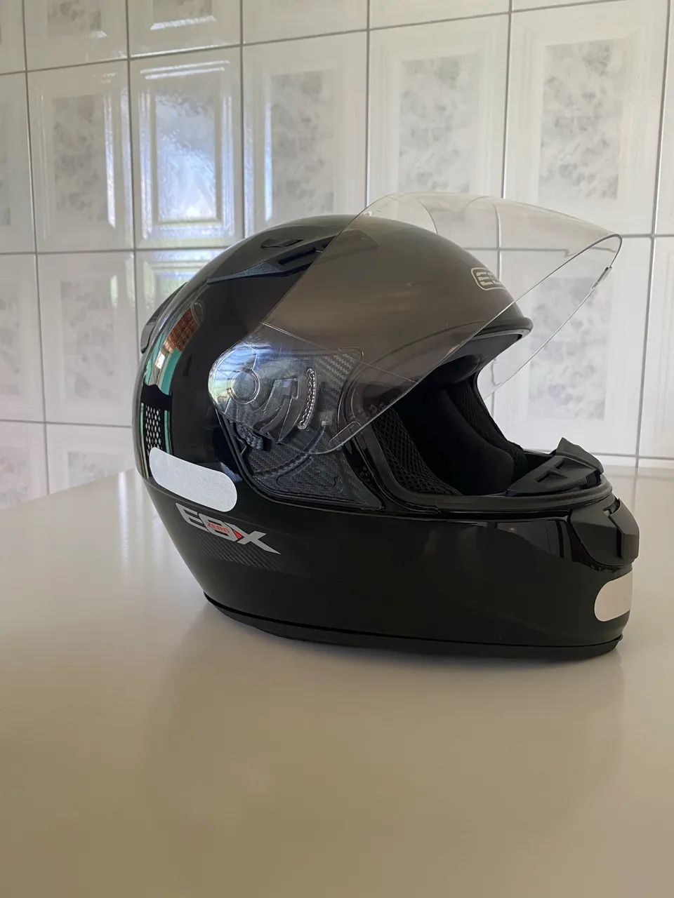 Capacete tam. 56 + Capa de chuva G - Foto 5