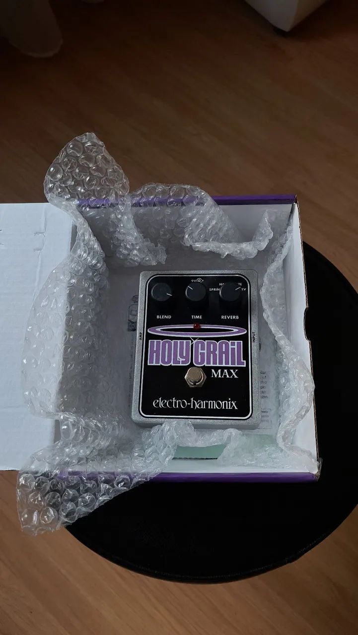 Pedal Ehx Holy Grail Max Reverb com Reverse Shoegaze Novo na caixa