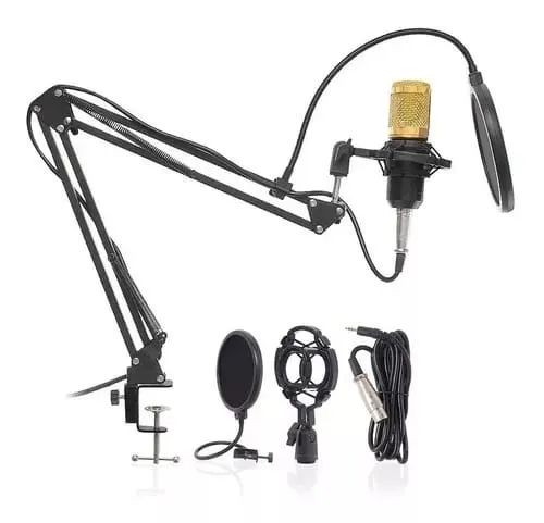 Microfone Condensador Com Suporte Articulado Leboss *ENTREGA GRÁTIS* - Foto 3