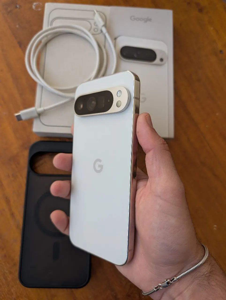 Google pixel 9 pro xl branco 128gb PERFEITO (Caixa, cabo, película e capa)  - Foto 5