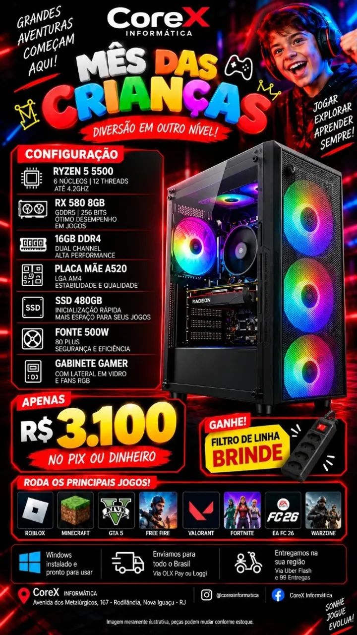 Pc Gamer Ryzen 5 5500