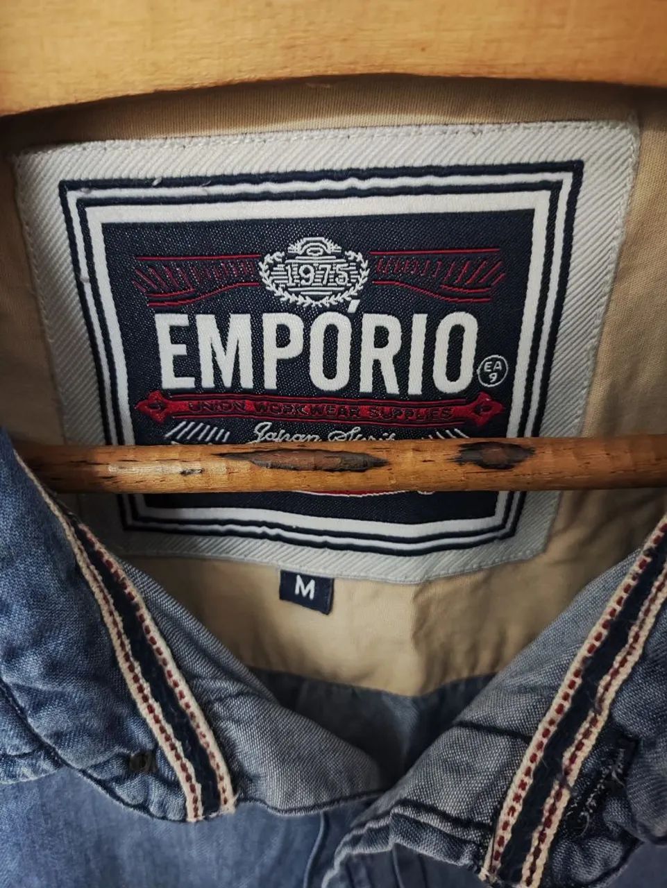 Camisa jeans Empório M - Foto 3