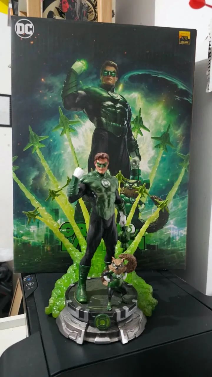Lanterna Verde/Green Lantern Unleashed Deluxe - 1/10 Art Scale - DC Comics - Iron Studios