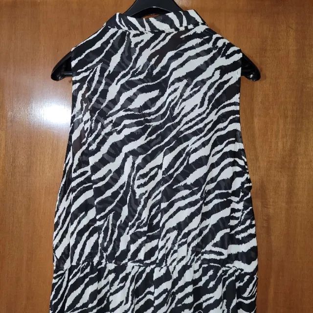 Vestido zebra longo plus size - usado - Foto 5