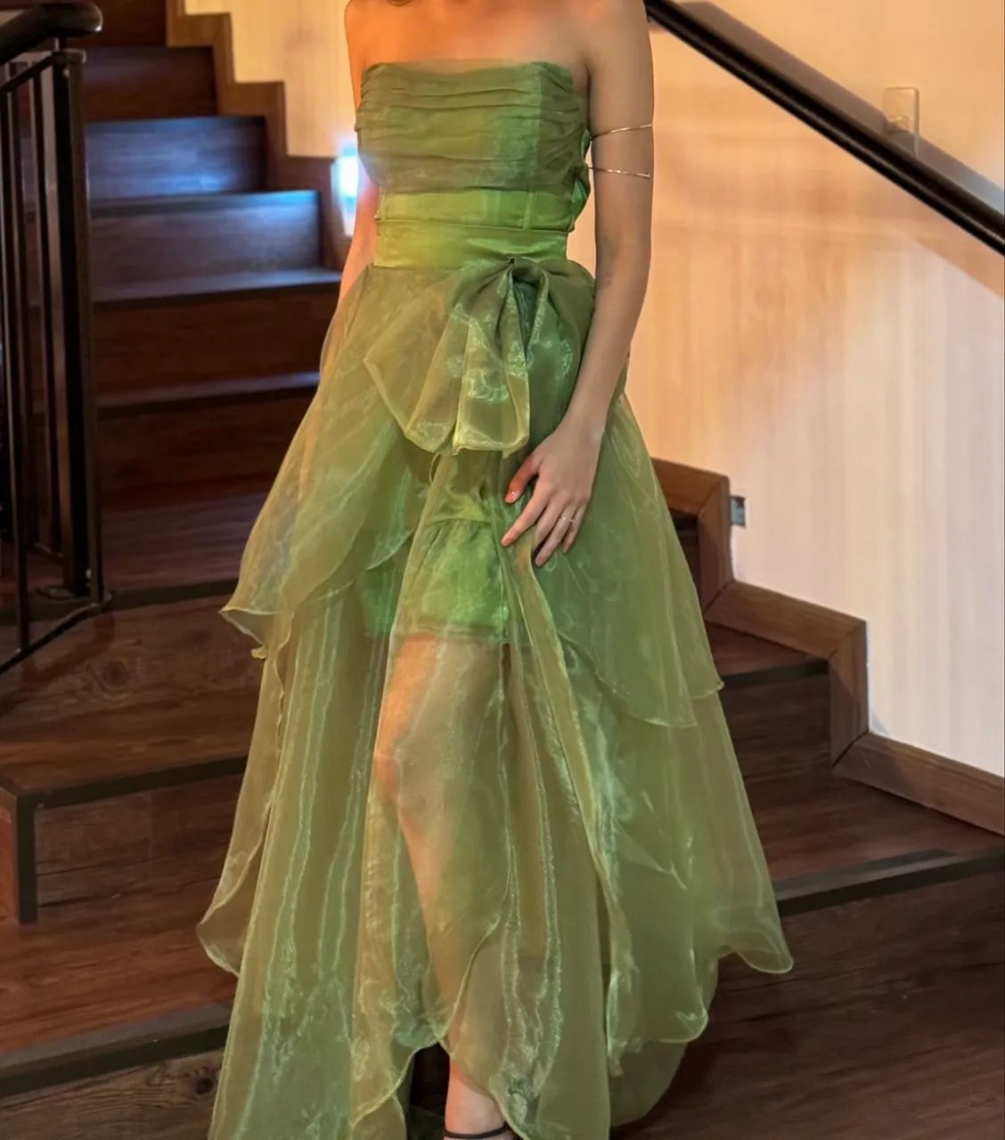 Vestido de festa verde