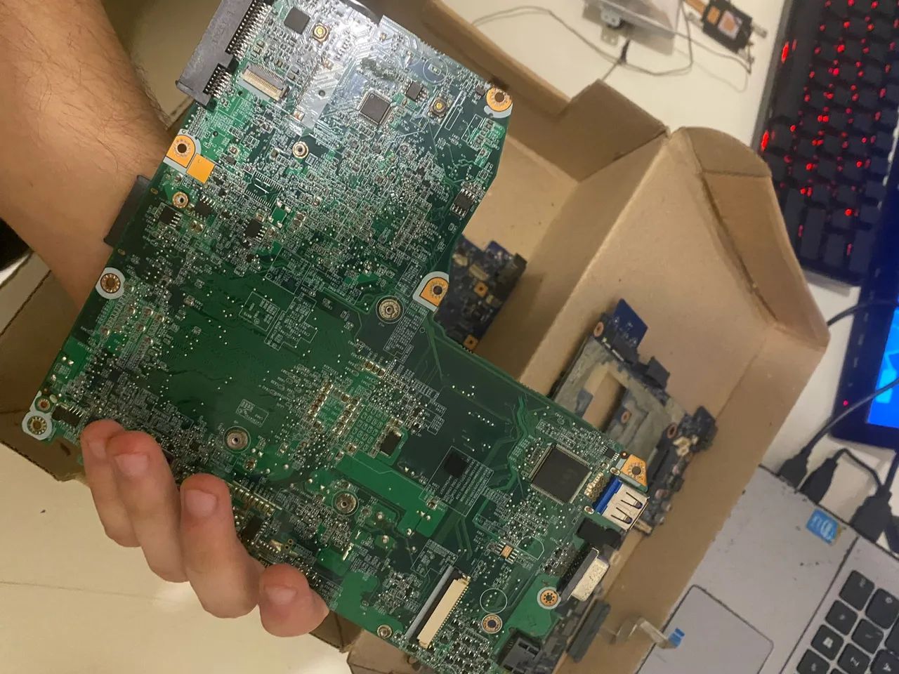 Lote placa mãe notebook sucata - Foto 4
