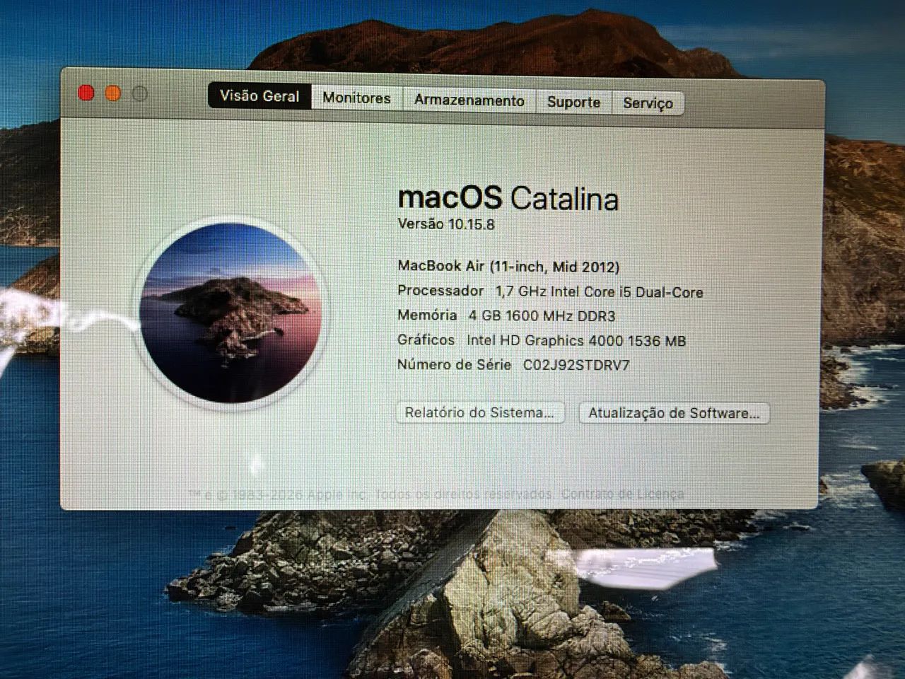 MacBook Air 2012, 11 pol, Intel Core i5 Dual-Core, 4gb ram, 121gb armaz. - Foto 4