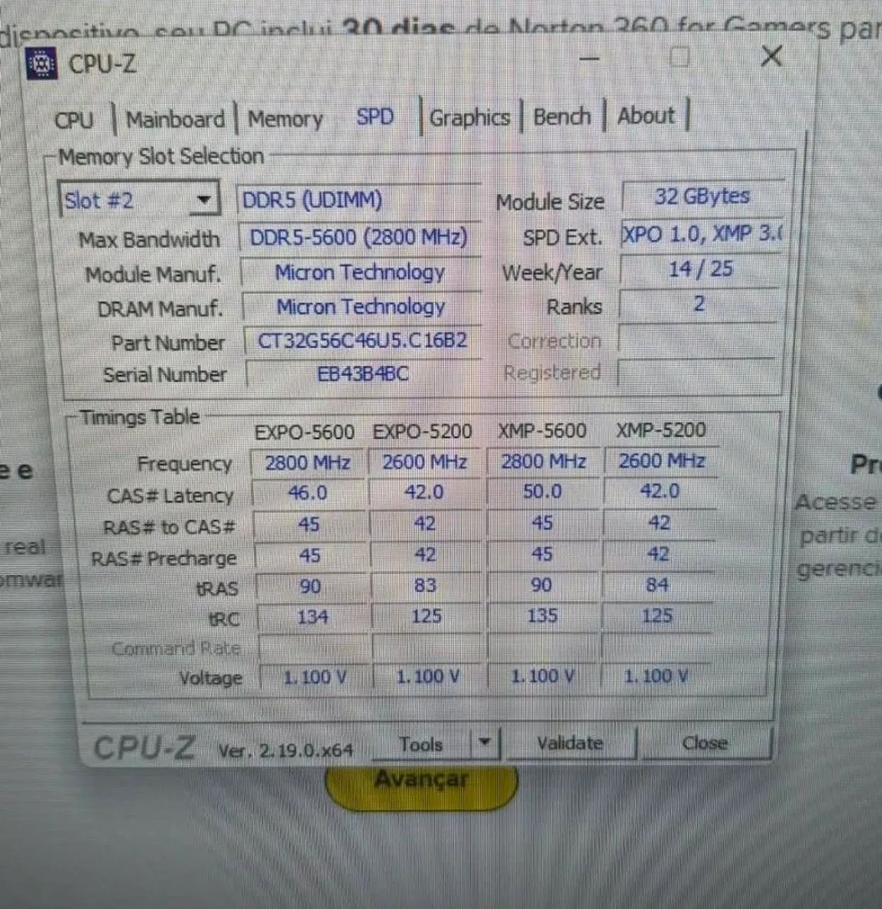 Memoria ram ddr5 crucial 32GB - Foto 2