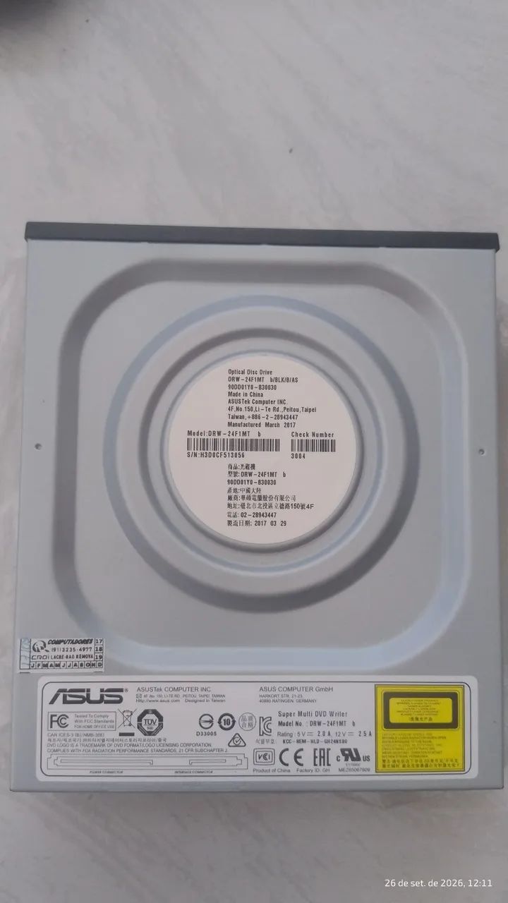 Leitor de CD e DVD Asus  - Foto 2
