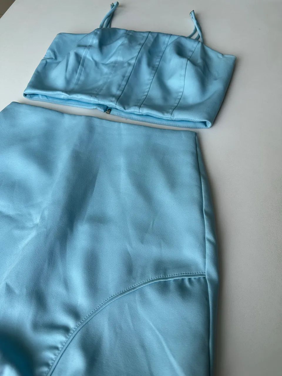 Conjunto Saia Azul - TAM P - Foto 2