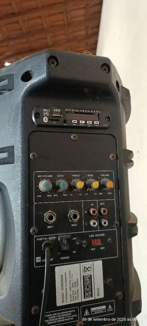 Caixa de Som CSR com Bluetooth e Pedestal - Foto 4