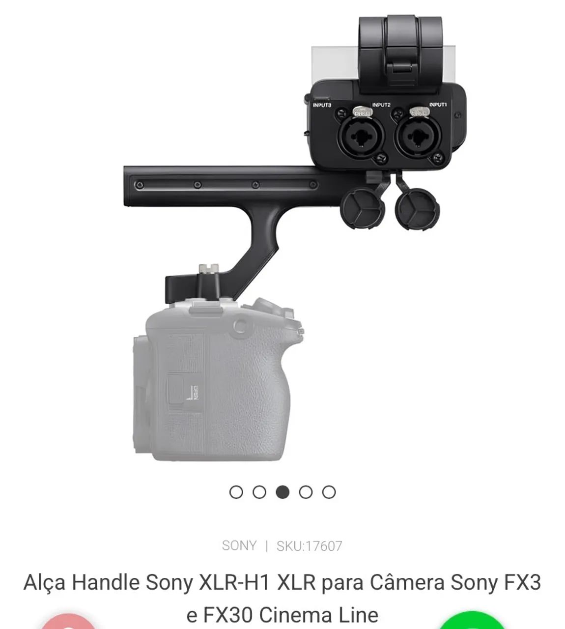 Handle de áudio Sony XLR-H1 - Foto 3