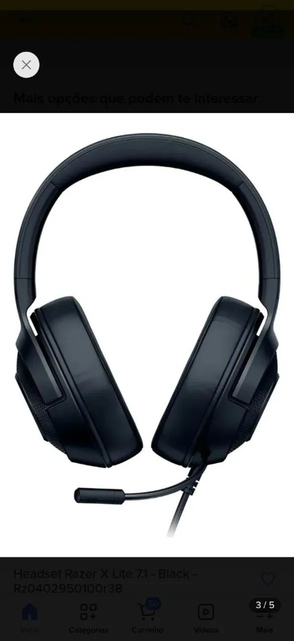 Fone headset razer x lite - Foto 3