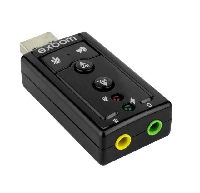 Placa De Som Usb 7.1 Canais Exbom - Foto 3