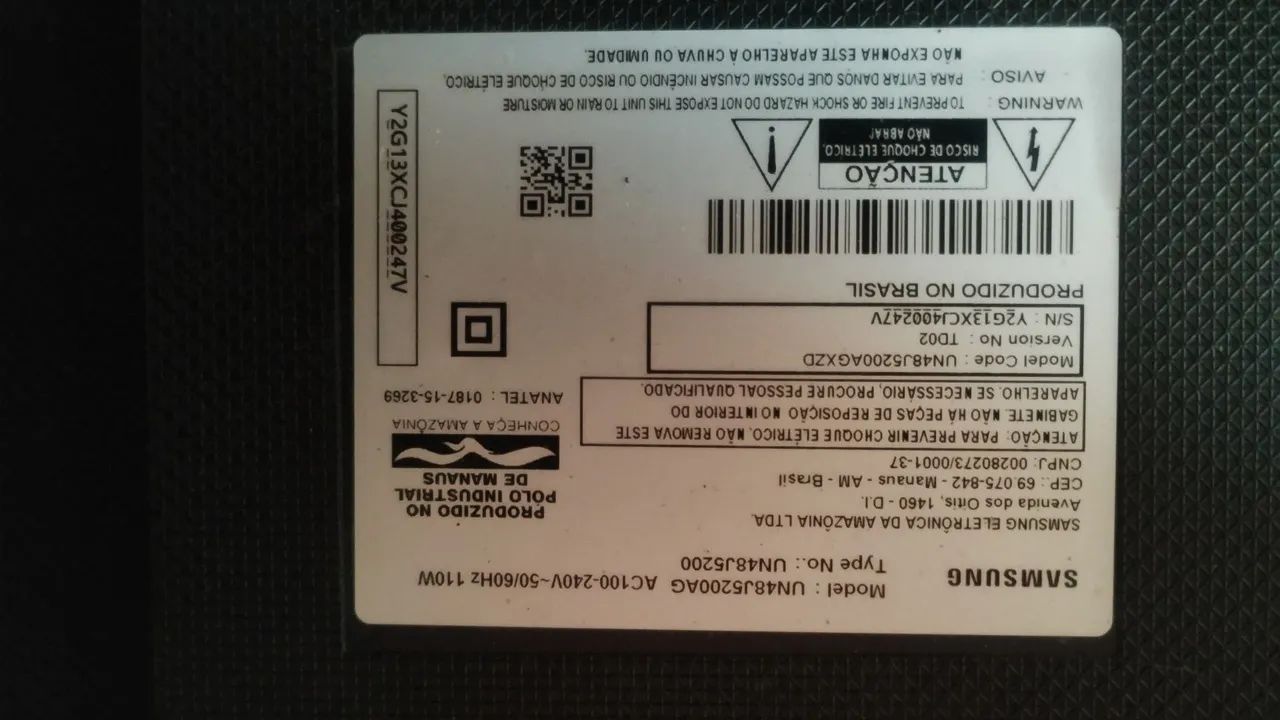 Tv Samsung 48" (para retirada de peças) - Foto 4