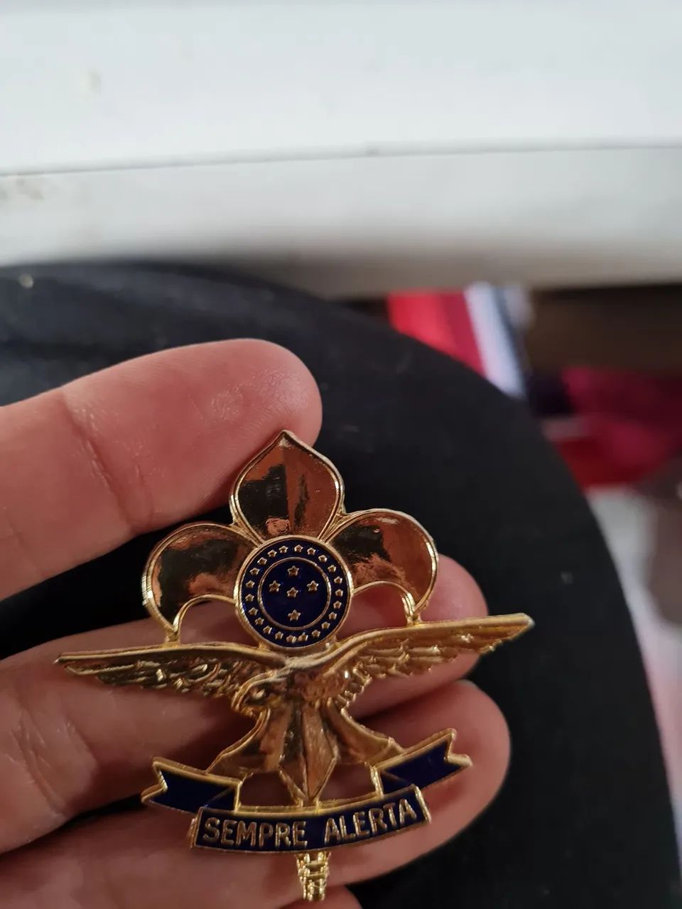 Pin escoteiro modalidade ar