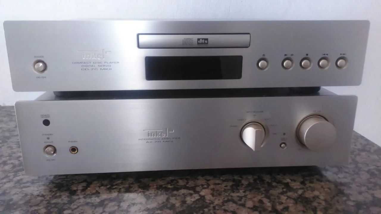 Amplificador e cd player inkell sherwood 