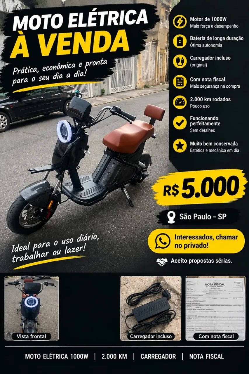MOTO ELÉTRICA  - Foto 3