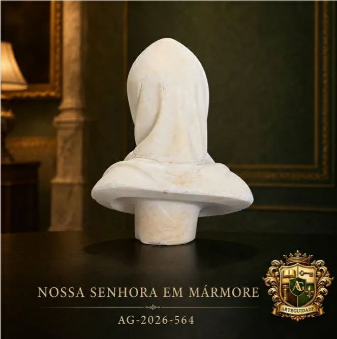 Nossa senhora em mármore  - Foto 2