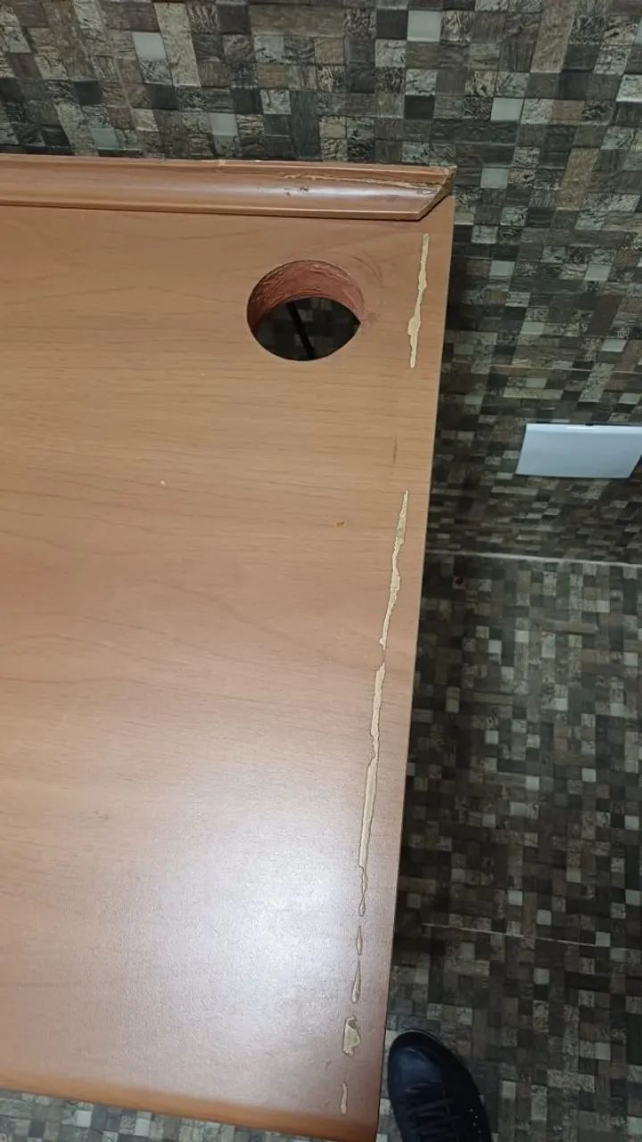 Bancada de Escritório em MDF com Prateleira - Ideal para Home Office - Foto 4