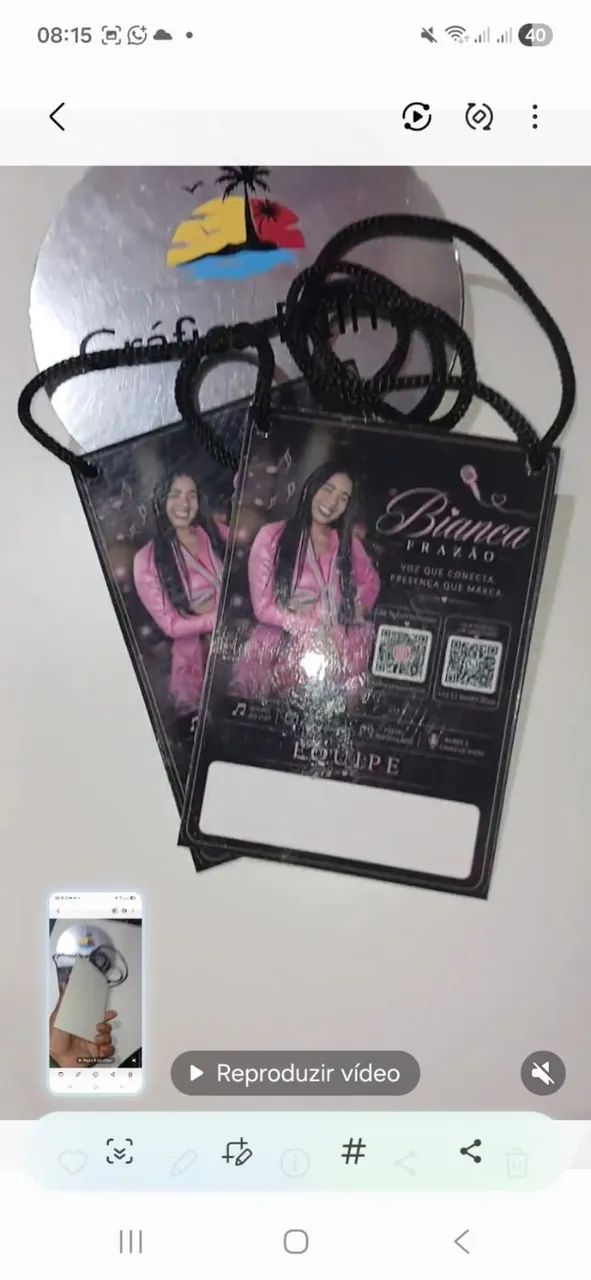credenciais  e cracha personalizadas de pvc 
