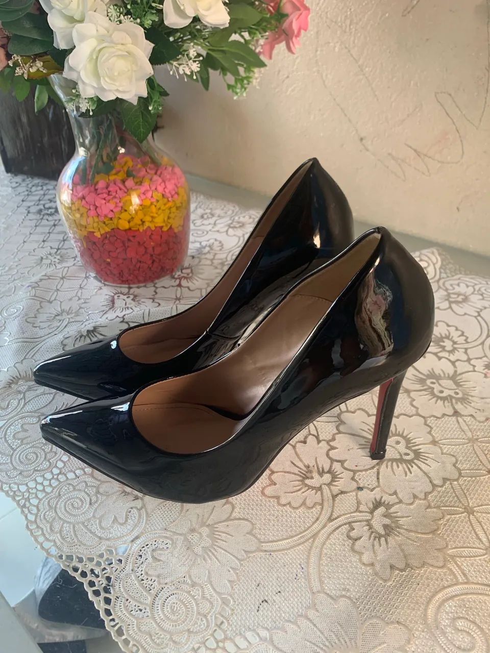 Scarpin preto 11 cm - Foto 5