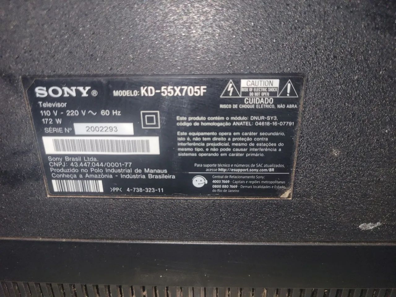 Tv 55 polegadas com defeitos na tela - Foto 3