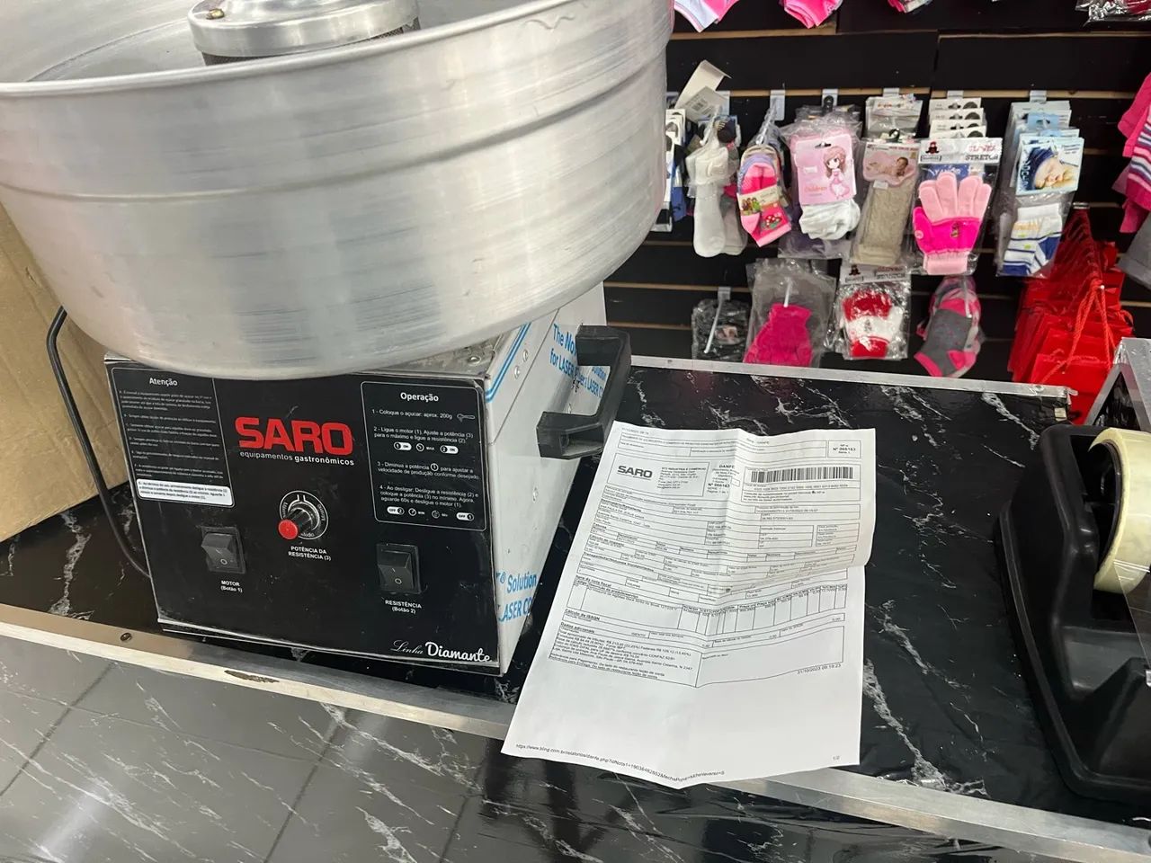 Máquina de algodão doce proficional Saro - Foto 3