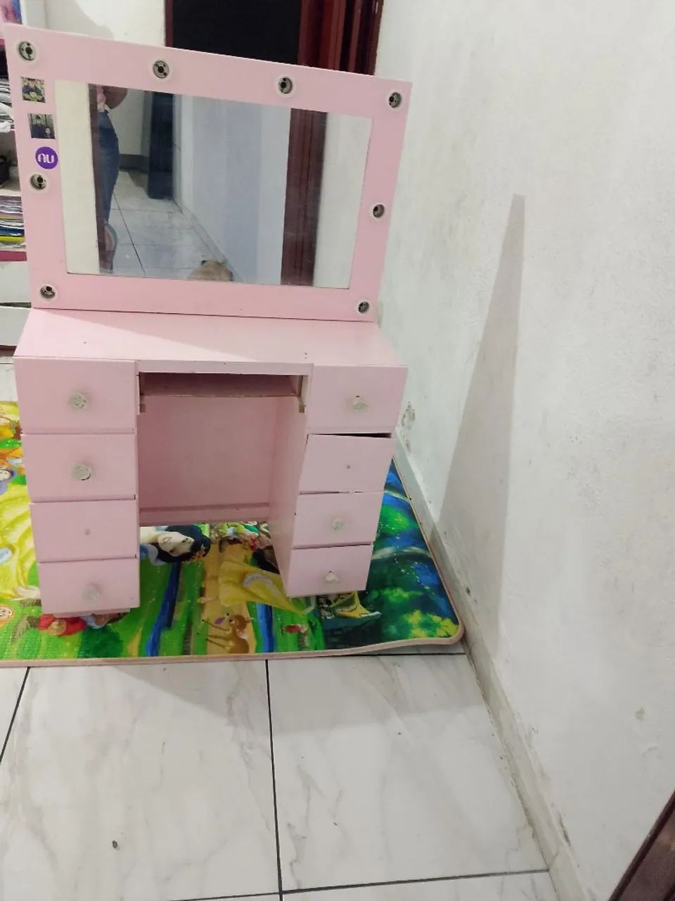 Penteadeira infantil Rosa bebê pra retirar  - Foto 3