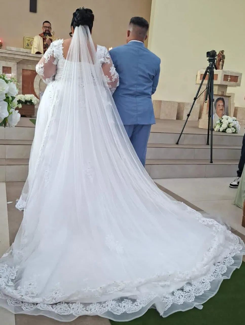 Vestido de noiva plus dizer, em perfeito estado. - Foto 3
