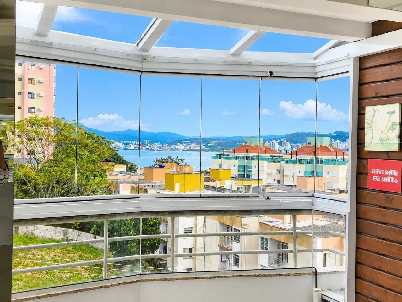 Apartamento 2 dormitórios no Abraão com vista mar - Foto 4