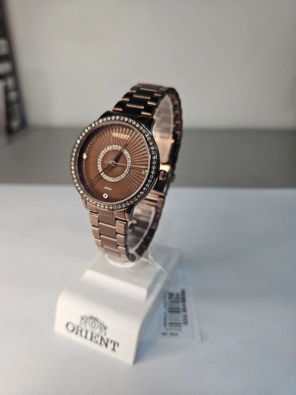 Relógio Quartz Aço Marrom Orient - Foto 3