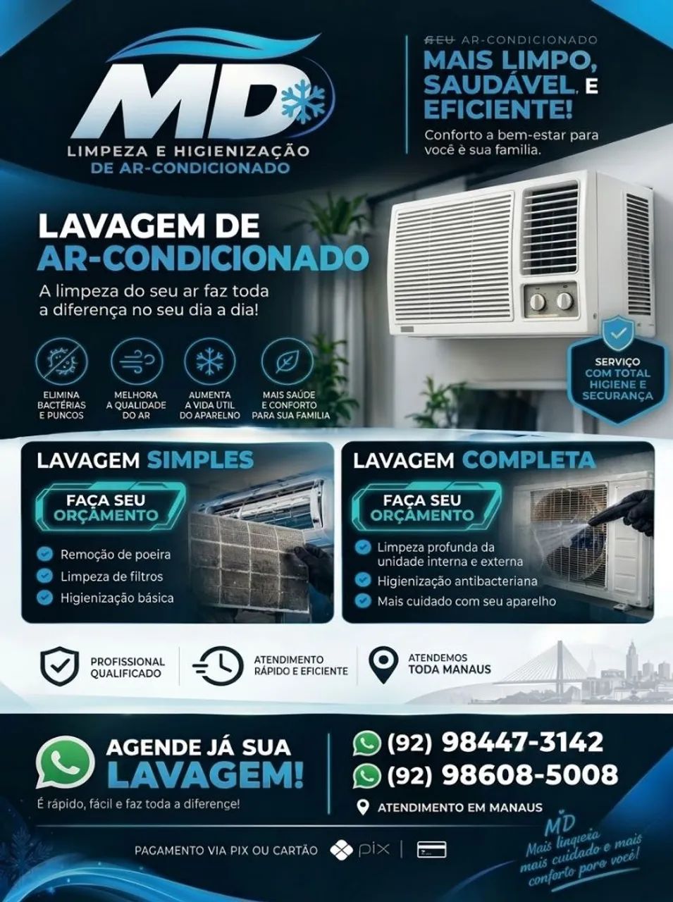 LAVAGEM AR CONDICIONADO 