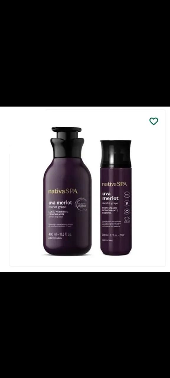 Kit nativa spa uva merlot 