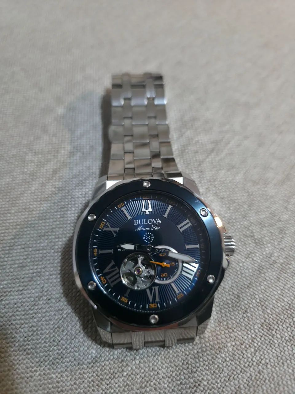 RELÓGIO BULOVA MARINE STAR AUTOMÁTICO 98A302 - Foto 5
