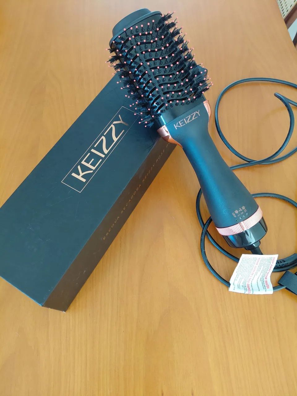 Escova Alisadora e Secadora Keizzy127/220V - Foto 2