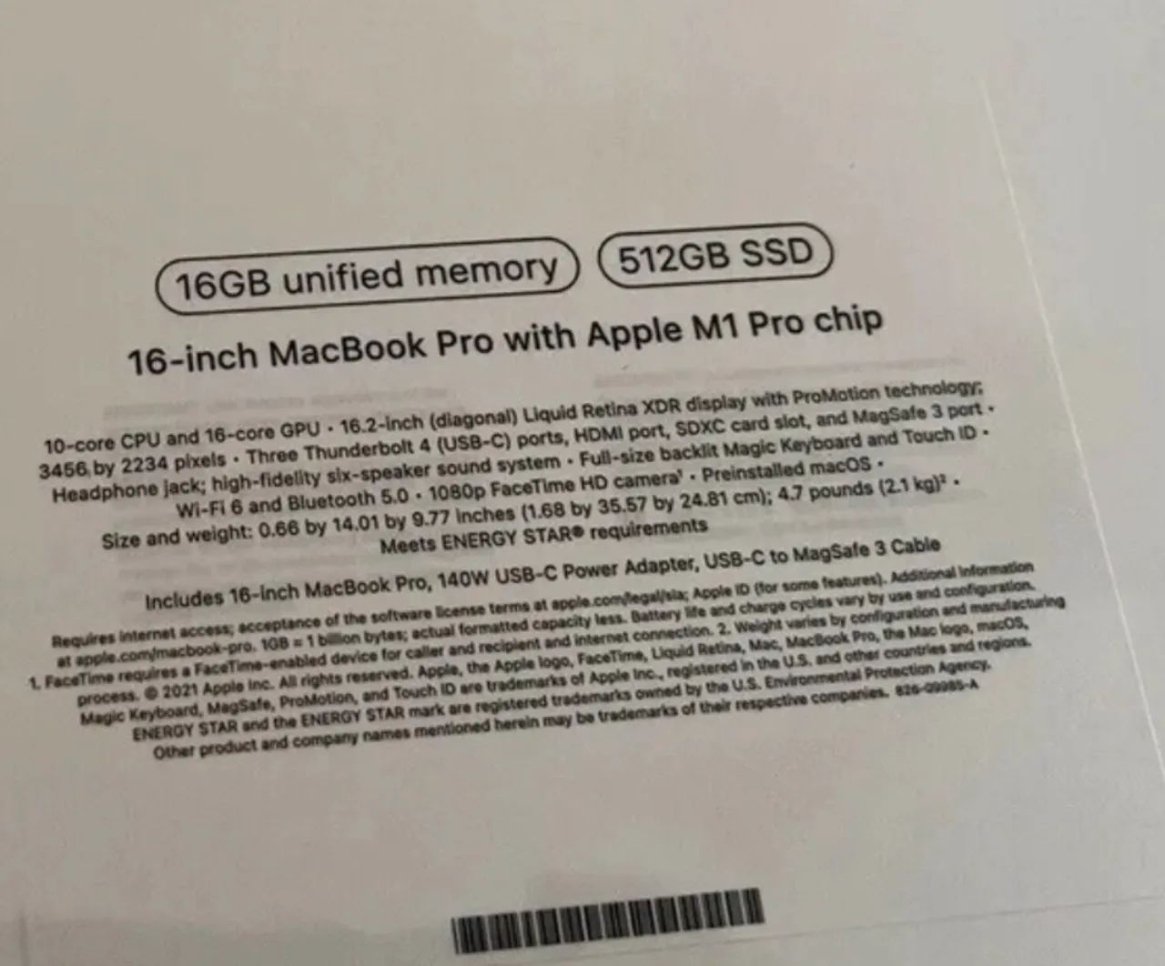 MacBook Pro M1 Pro 16.2 - Foto 3