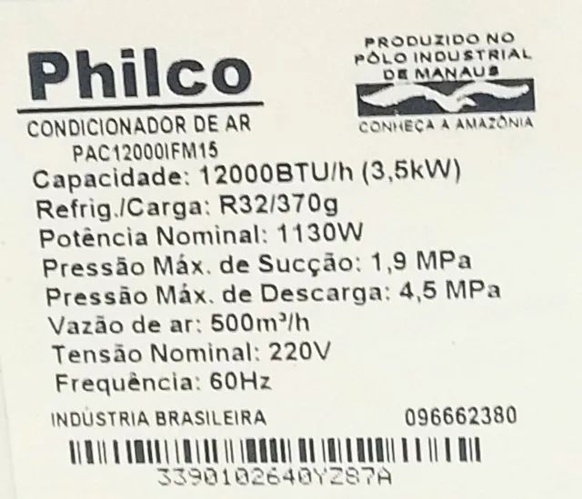 SPLIT INVERTER 12000 BTUS PHILCO - Foto 3