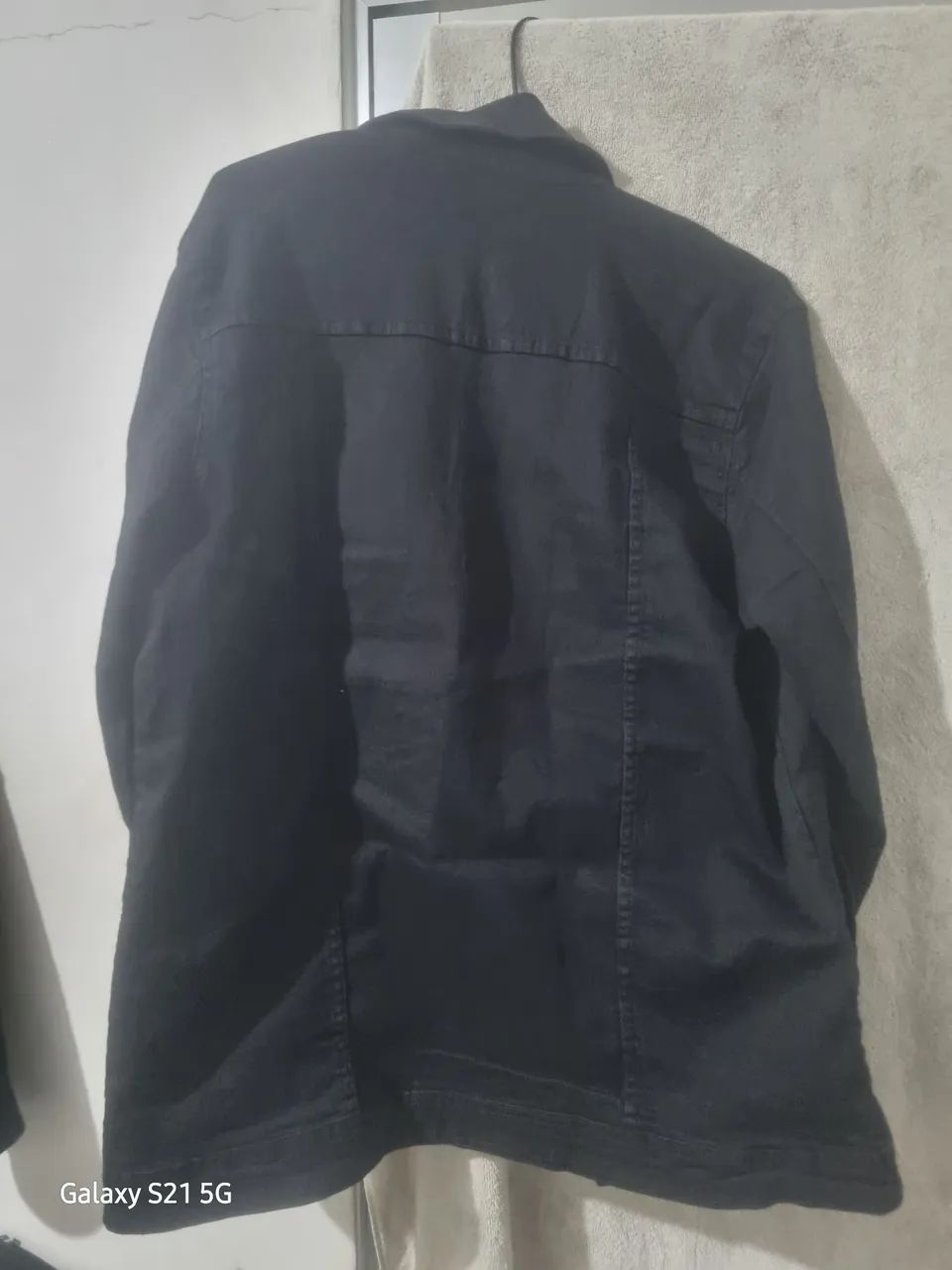 Jaqueta jeans preta nova M - Foto 2